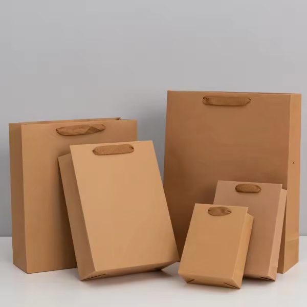 Eco Friendly Packaging Large Medium Small Size Kraft Paper Bag