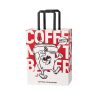 Customized White Kraft Gift Paper Shopping Bag with Flat Handles