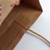 Custom Logo Recyclable Portable Kraft Paper Bags for Clothing Shoes