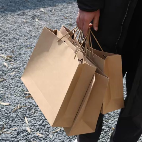 Wholesale Custom Printing Different Size Brown Kraft Paper Bags