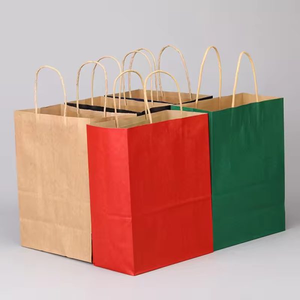Wholesale Custom Printing Different Size Brown Kraft Paper Bags