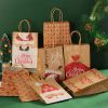 Reusable Special Delivery Christmas Bags Kraft Shopping Paper Bags
