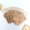 Gift Wrapping Takeaway Food Packaging Kraft Paper Bag With Handle
