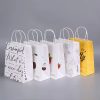 Wholesale Eco Friendly Customize Print logo Brown Kraft Paper Bag