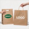 Digital Printing Take Away Paper Kraft Bag for Custom Packaging Bags