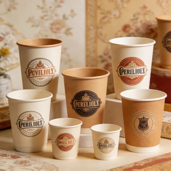 Custom Fast Food Packaging Series Paper Bags, Hamburger Box, French Fries Box and Coffee Cup
