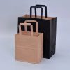 Bulk Custom Recycled Brown Kraft Paper Bag for Coffee Pizzas Snack