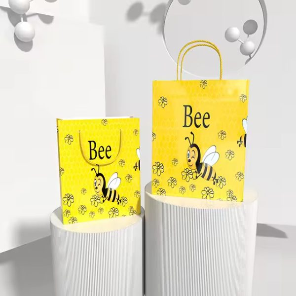 Eco-Friendly Kraft Paper Bags Custom Logo Printing Bulk Wholesale