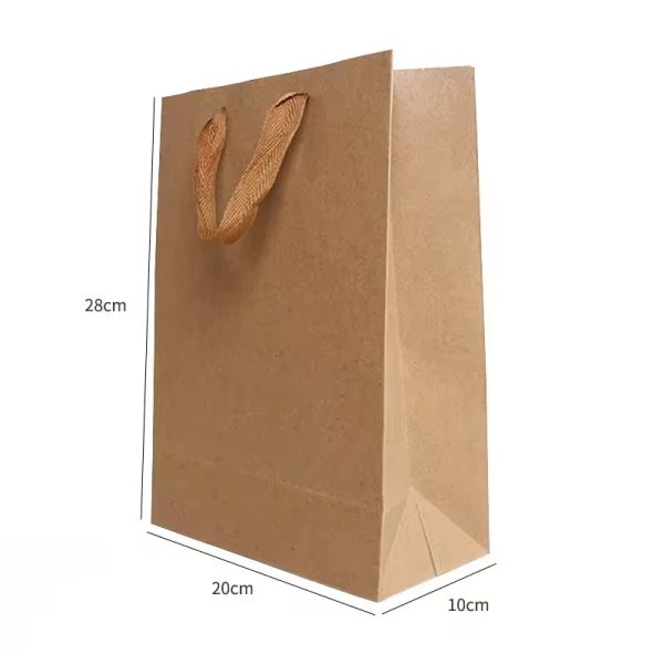 Wholesale Kraft Brown Paper Bag Clothing Shoe Shopping Paper Bag