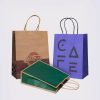 Eco-Friendly Kraft Paper Bags Custom Logo Printing Bulk Wholesale