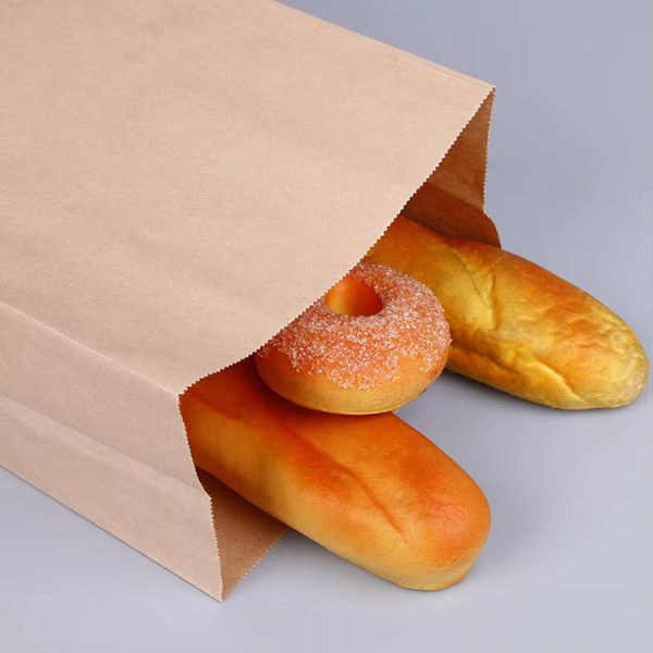Kraft Paper Pack Takeaway Bread Sandwich Chicken Food Grade Premium Brown Paper Bags