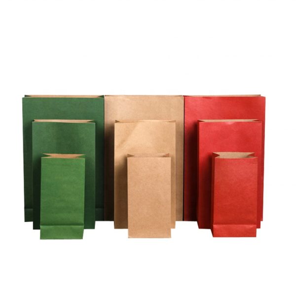 Wholesale Takeaway Paper Bags Kraft Paper Bags Without Handles for Bread Sandwich