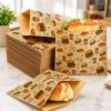 Factory Greaseproof Customized Printing Food Grade Disposable Take Away Sharp Bottom Paper Bag