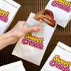 Factory Greaseproof Customized Printing Food Grade Disposable Take Away Sharp Bottom Paper Bag