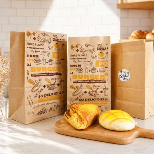 H3013607111b140d5bc03126719c4832cT Wholesale Large Food Grade Kraft Paper Square Bottom Custom Paper Bags