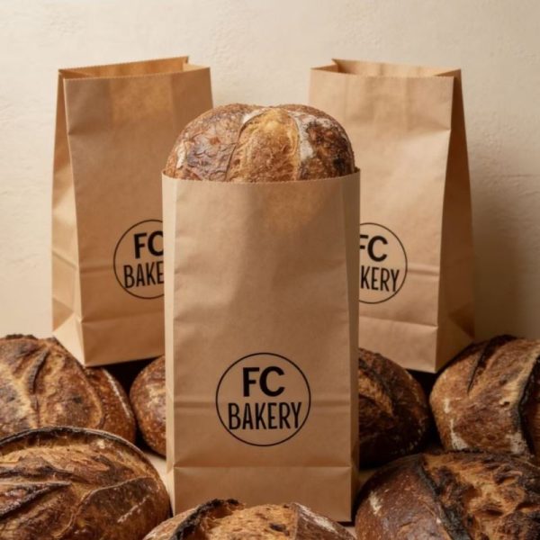 H50e9f1487b8e4ef88f0dbd026531c54ab Custom Oil-proof Kraft Paper Sandwich Cookie Bakery Packaging Kraft Paper Bag