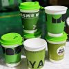 Disposable Eco-Friendly Double Wall Craft Coffee Cups PE Coating Food Grade Recyclable