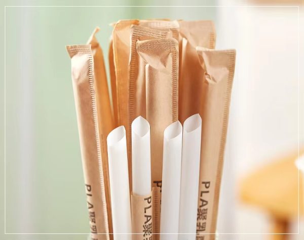 Eco-friendly Biodegradable Disposable PLA Thick Plastic Boba Straws