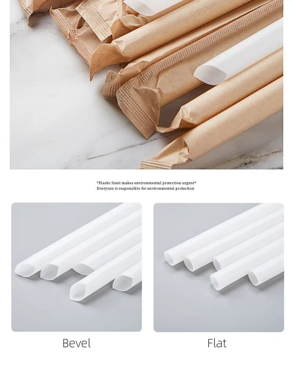 Compostable Drinking Straws PLA_PP Eco Plastic Biodegradable Eco Friendly Cup Straws