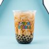 Custom Logo 12oz 14oz 16oz U-shaped PET PP Cups with Lids for Bubble Tea Iced Coffee