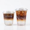 Custom Logo 12oz 14oz 16oz U-shaped PET PP Cups with Lids for Bubble Tea Iced Coffee