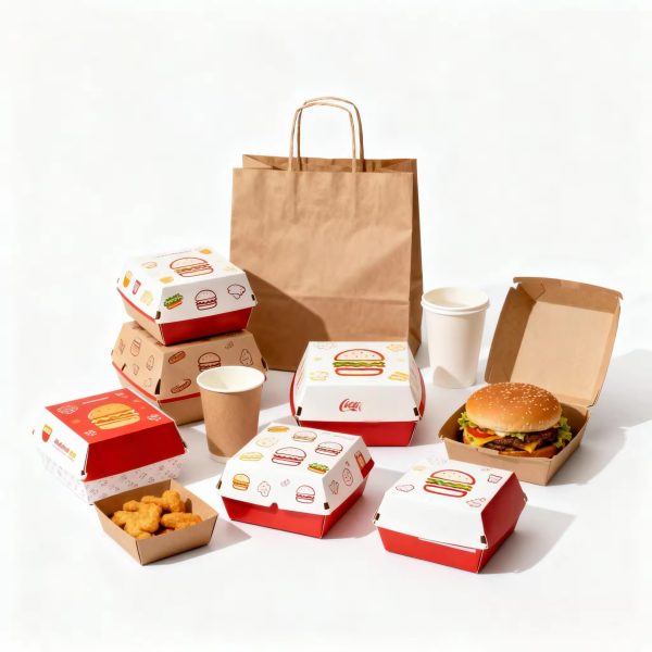 Main-001 Custom Food-grade Sandwich Fried Chicken Fast Food Takeout Burger Box