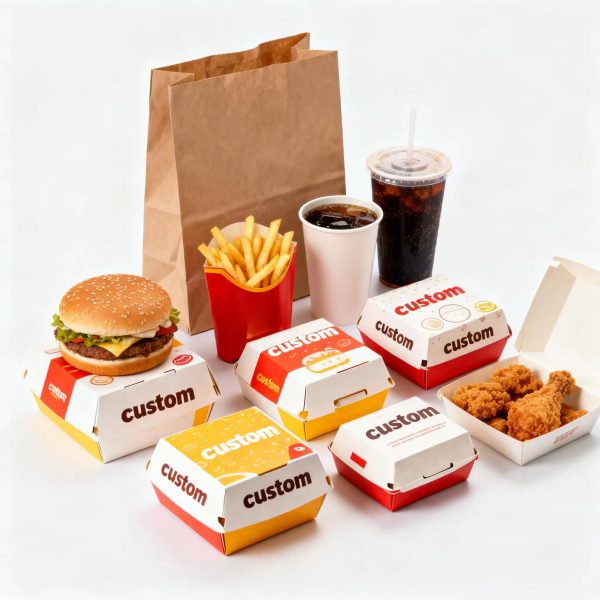 Main-001 Eco Friendly UV Coated Greaseproof Biodegradable Custom Food Packaging Box