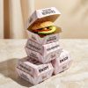 Biodegradable Takeaway Paper Packaging Customized Burger Box