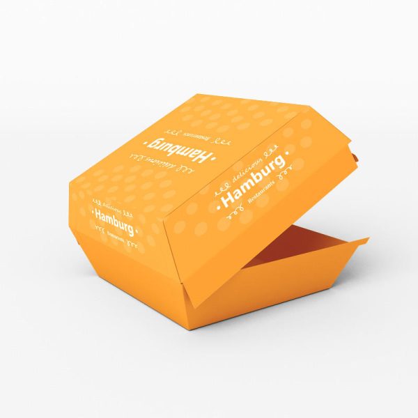 Wholesale Disposable fried Chicken Burger Box to Go Fast Food Hamburger Box