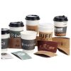 Disposable Coffee Cup Sleeves with Logo Color & Size Custom