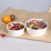 Custom Printing White Kraft Bowl Eco Friendly Disposable Salad Bowl