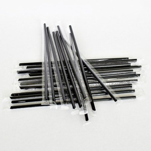 Custom Printed Logo Disposable PP Straws for Beverages Bubble Tea