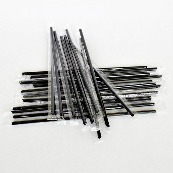 Custom Printed Logo Disposable PP Straws for Beverages Bubble Tea