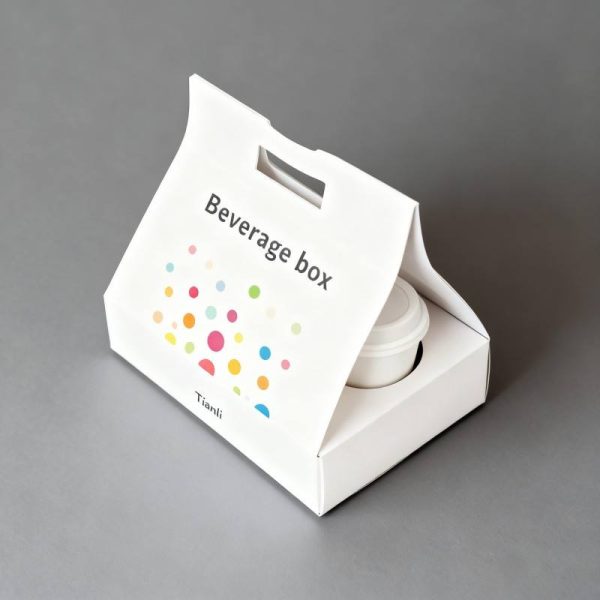 Disposable Packaging Take Away Coffee Paper Cup Carrier Holder Tray With Handles