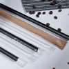 Eco-Friendly Transparent and Black Wide Plastic Beverage Straws for Bubble Tea