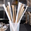 Individually Wrapped PP Plastic Disposable Drinking Straws for Beverages Bubble Tea