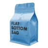 12oz 5LB_250g 1kg Flat Bottom Coffee Packaging Bag with Valve and Zipper