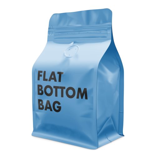12oz 5LB_250g 1kg Flat Bottom Coffee Packaging Bag with Valve and Zipper