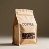 Custom Printed Matte 250g 500g 1kg Kraft Paper Recyclable Coffee Packaging Bag with Window
