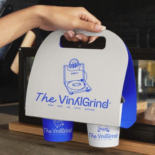 Paper Cup Holder for Hot Drink Cup Recyclable Take Away Cup Carrier
