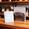 Custom Printed 250g 500g 1kg Hot Stamping Wide Flat Bottom Coffee Bags with Valve