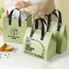 Non-Woven Thermal Bags Recyclable Foldable Restaurant Takeaway Bag