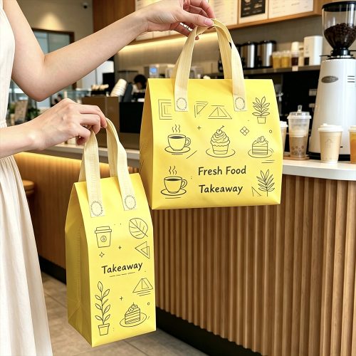 Factory Disposable Non Woven Insulated Thermal Bags for Food Delivery