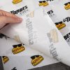 Nain-01 Greaseproof Coated Logo Printed Food Safe Sandwich Wrapping Paper Burger Packaging