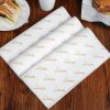 Greaseproof Burger Sandwich Custom Wrapping Paper Food-grade Wrapper Packing