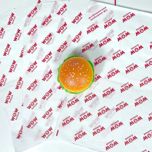 Nain-01 Custom Sandwich Burger Wrapping Paper Greaseproof Fast Food Wrap