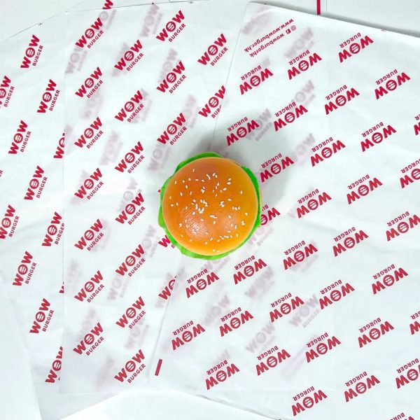 Custom Sandwich Burger Wrapping Paper Greaseproof Fast Food Wrap