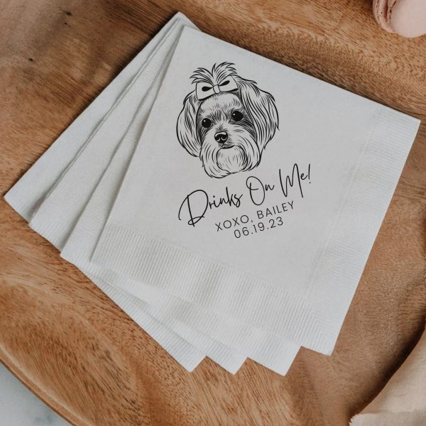 Custom Beverage Napkins Wholesale Dinner Paper Napkins for Restaurant