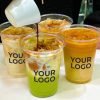 High Transparency Thickened PET Plastic Cups 12oz 16oz Clear Plastic Cold Drink Cups