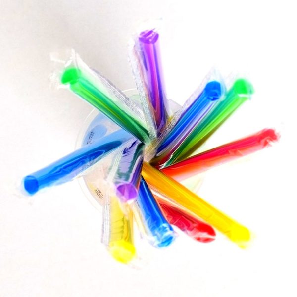 Custom Printed Logo Disposable PP Straws for Beverages Bubble Tea
